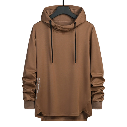 🍂 Easy Everyday Comfort | Men's Relaxed High-Neck Hooded Sweatshirt