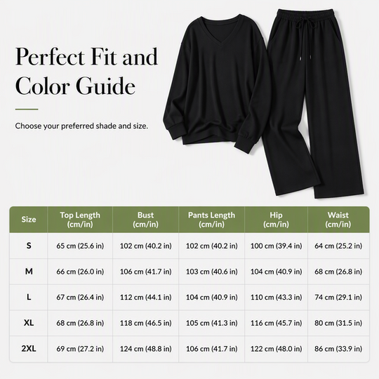 Women's Casual Top & Pants 2-Piece Lounge Set
