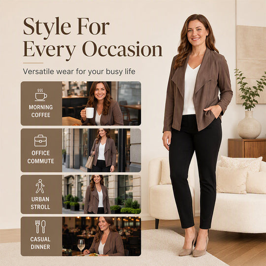 Women's Slim Fit Faux Suede Jacket