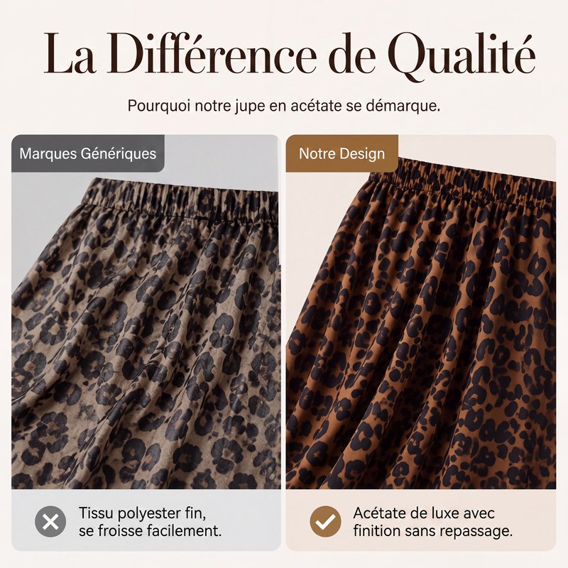 Jupe longue évasée à imprimé pour femme