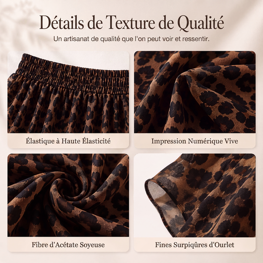 Jupe longue évasée à imprimé pour femme
