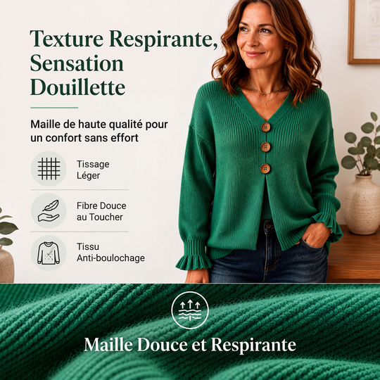 🌸 -50 % Aujourd’hui | Pull Femme en Maille à Col V