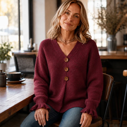 🌸 -50 % Aujourd’hui | Pull Femme en Maille à Col V
