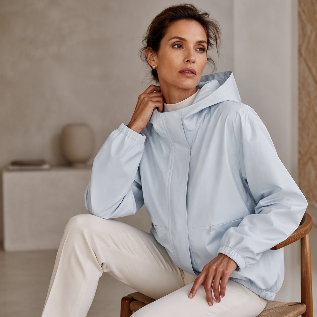 Coupe-vent court et léger pour femme