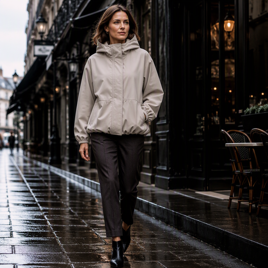 Coupe-vent court et léger pour femme