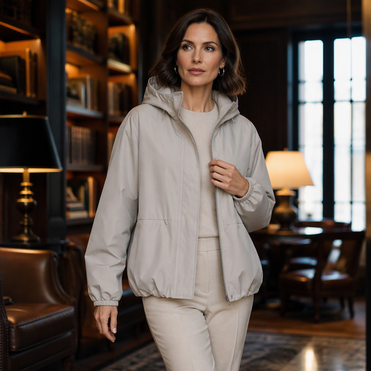 Coupe-vent court et léger pour femme