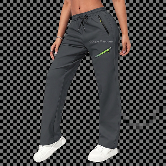 🌙 OFFRE LIMITÉE -50% ! 💕 Pantalons de sport décontractés pour femme avec poches zippées