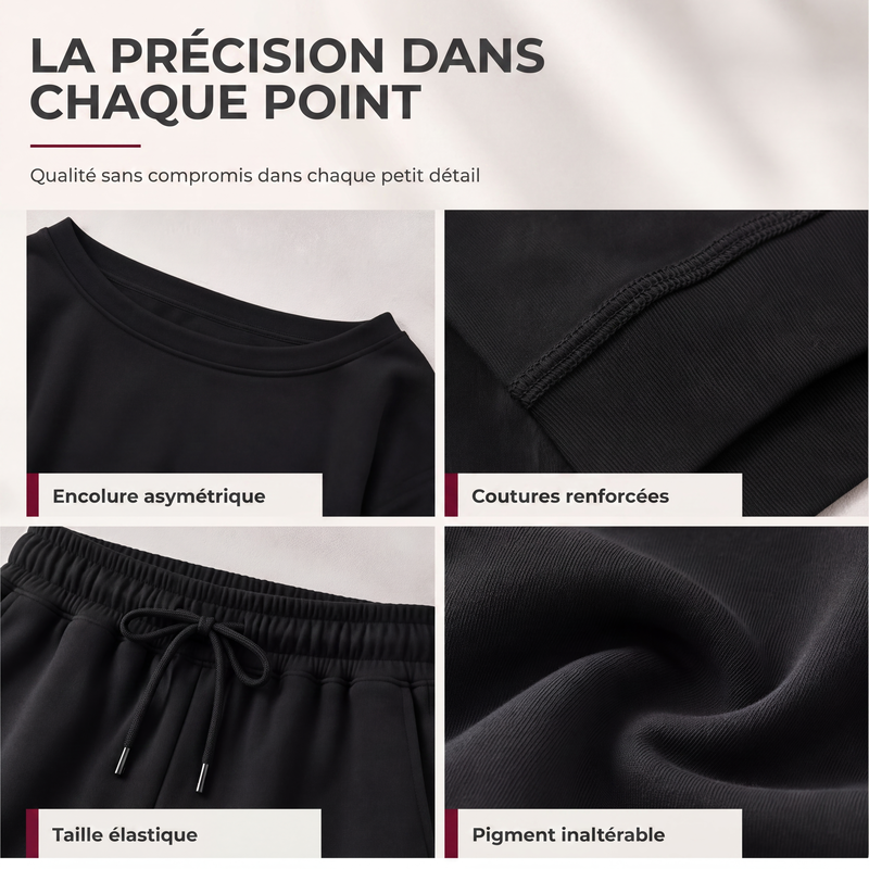 🌸 OFFRE LIMITÉE –50% ! ✨ Ensemble 2 pièces sweat-shirt et pantalon de survêtement pour femme