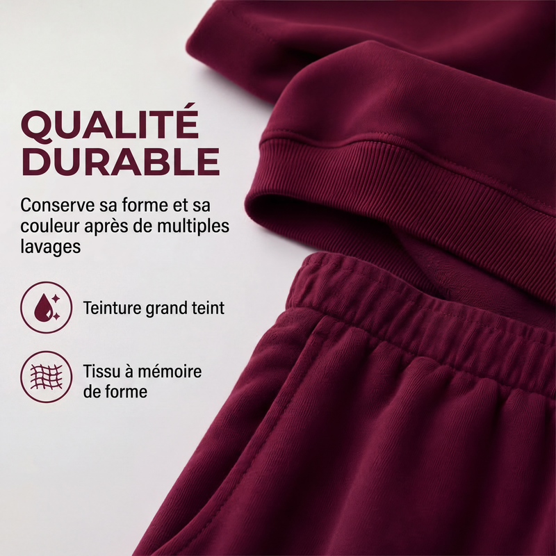 🌸 OFFRE LIMITÉE –50% ! ✨ Ensemble 2 pièces sweat-shirt et pantalon de survêtement pour femme