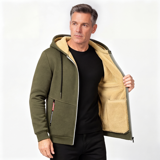 Veste à capuche chaude d'hiver pour homme