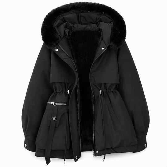 🌸 OFFRE LIMITÉE –50% ! ✨ Parka matelassée femme en fausse fourrure pour l'hiver