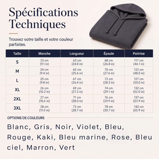 Pull en maille à capuche avec cordon de serrage pour femme