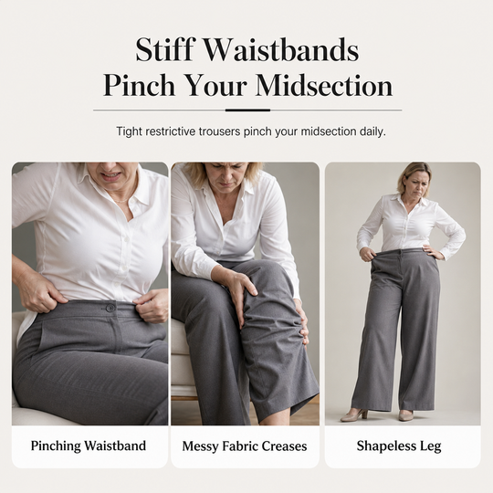 🔥 -50 % | 👖 Pantalon Large Taille Haute Femme – Tombé Fluide & Silhouette Élancée