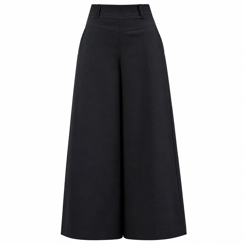 🔥 -50 % | 👖 Pantalon Large Taille Haute Femme – Tombé Fluide & Silhouette Élancée