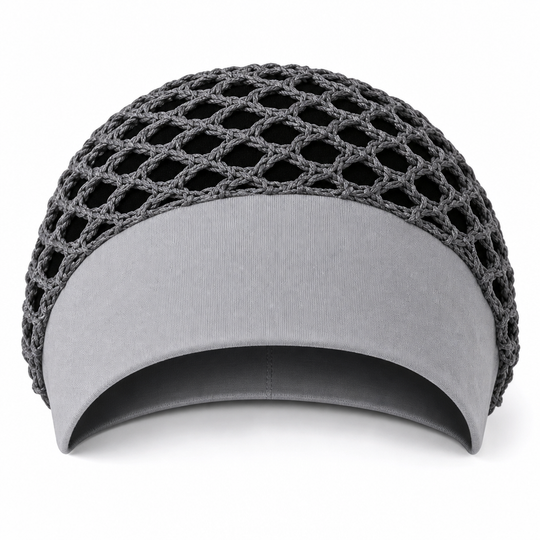 Bonnet à filet pour cheveux en maille élastique et respirant avec bande large, couvre-cheveux ajouré