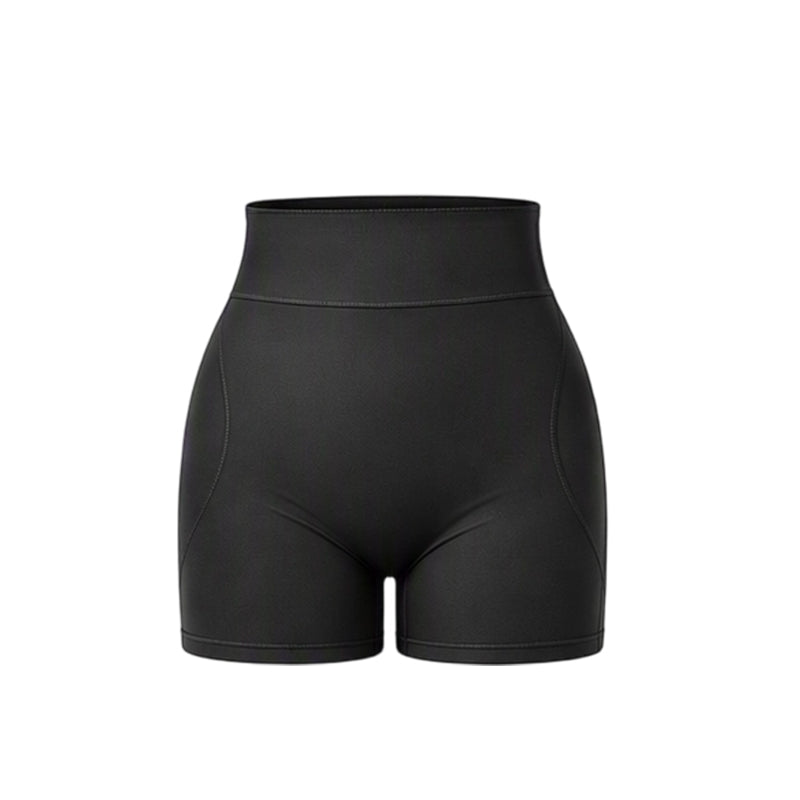 Short de gainage rembourré pour femme, taille haute, effet ventre plat