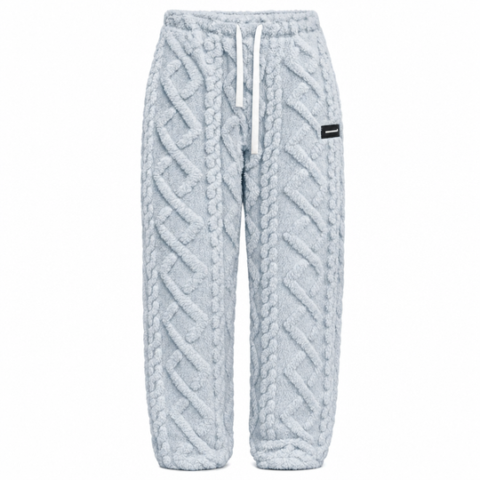 Pantalons de détente décontractés pour femme doublés de flanelle chaude