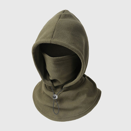 Cagoule thermique avec cordon de serrage