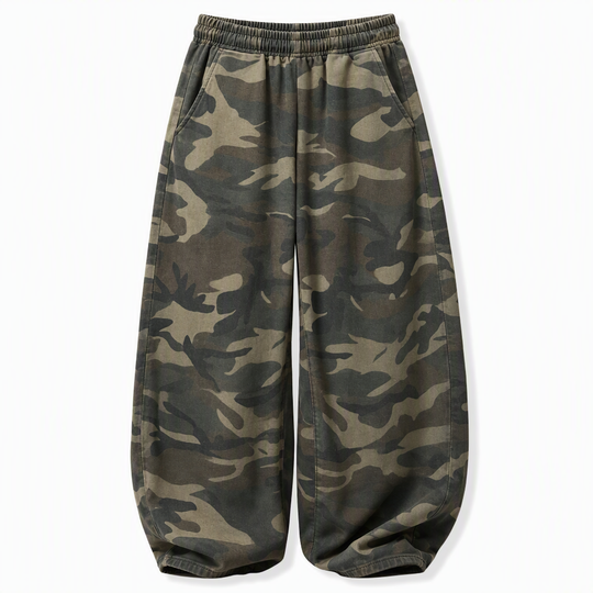 Pantalons de survêtement larges vintage délavés pour femme