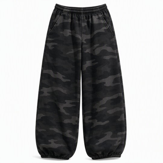 Pantalons de survêtement larges vintage délavés pour femme