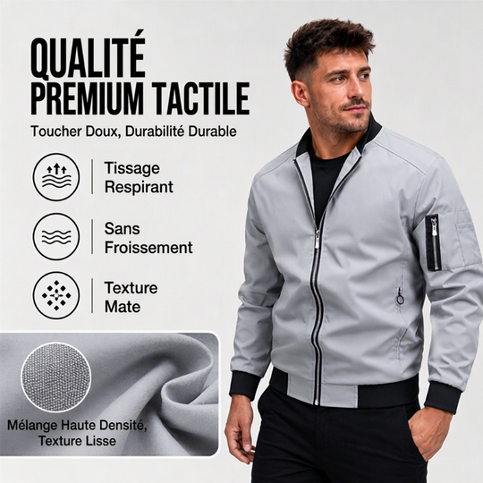 Blouson aviateur décontracté pour homme, pour activités extérieures
