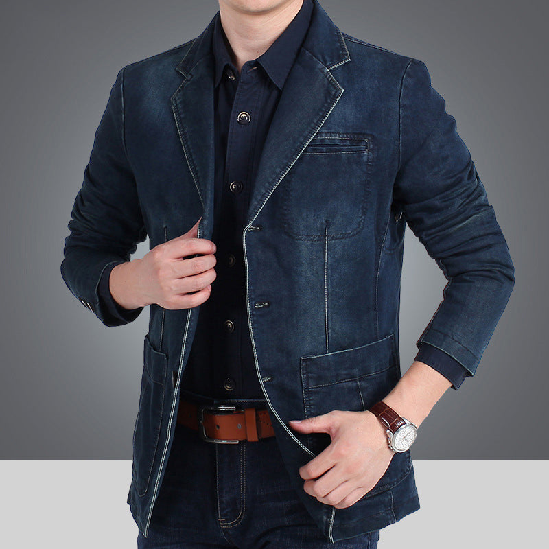 Veste en jean ajustée élégante pour homme
