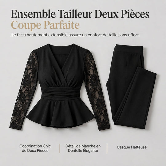Ensemble pantalon deux pièces chic pour femme