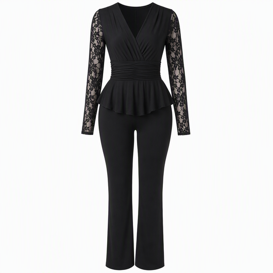 Ensemble pantalon deux pièces chic pour femme