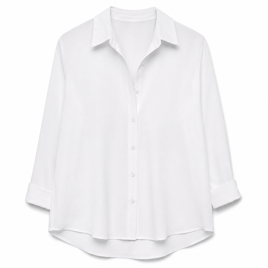 Blouse femme élégante et décontractée à manches longues et boutonnage