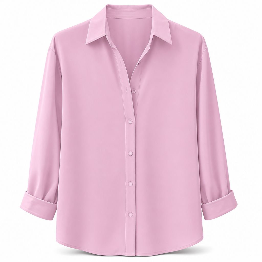 Blouse femme élégante et décontractée à manches longues et boutonnage