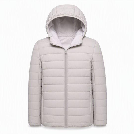 Manteau d'hiver court décontracté en coton matelassé à capuche et léger pour homme, grande taille