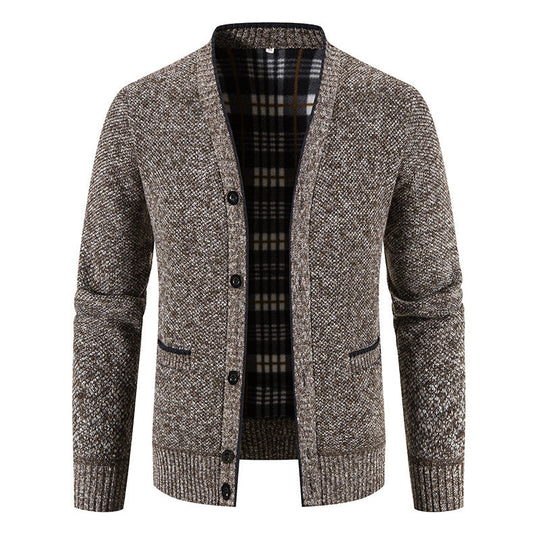 Cardigan en tricot décontracté à boutons pour homme