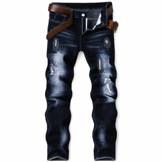 Jean slim déchiré stretch pour homme