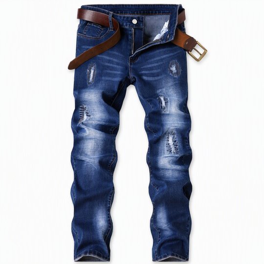 Jean slim déchiré stretch pour homme