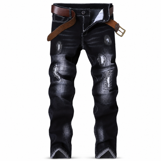 Jean slim déchiré stretch pour homme
