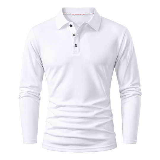 T-shirt à col et manches longues pour homme