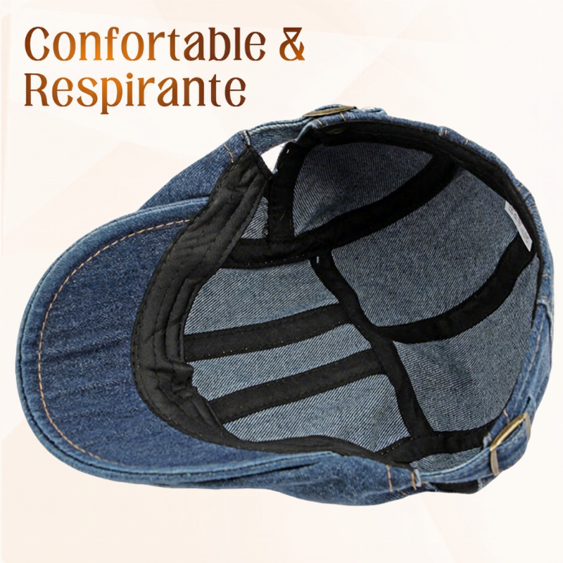🔥 Nouveautés 2026 | 💸 Casquette newsboy en denim unisexe