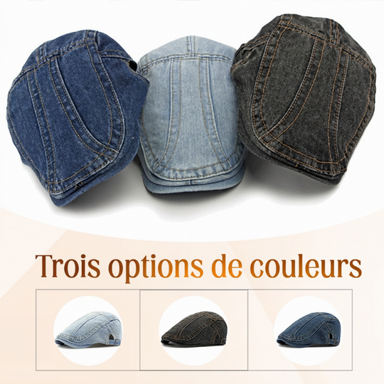 🔥 Nouveautés 2026 | 💸 Casquette newsboy en denim unisexe