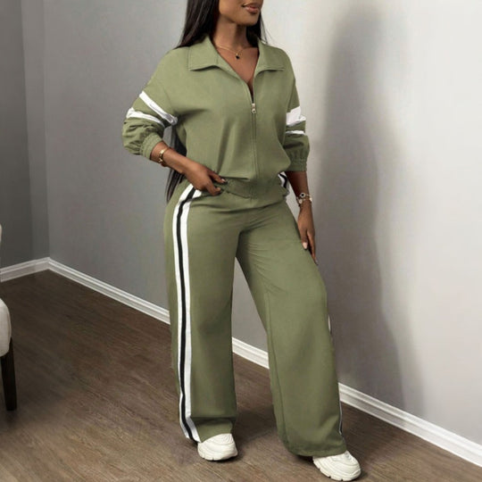 Ensemble sweat décontracté et pantalon large pour femme