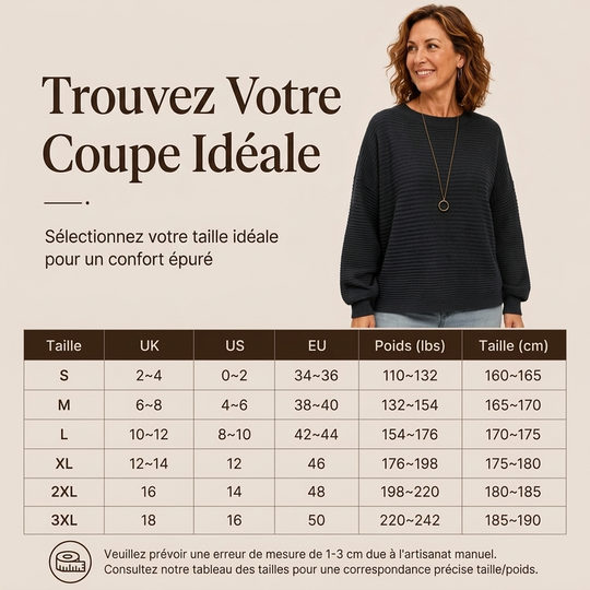 Pull en maille côtelée oversize pour femme