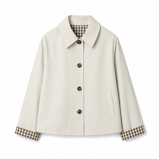 Manteau d'automne-hiver décontracté pour femme, à manches longues et boutonnage simple