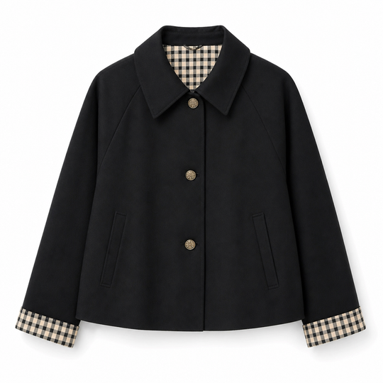 Manteau d'automne-hiver décontracté pour femme, à manches longues et boutonnage simple