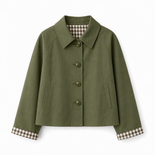 Manteau d'automne-hiver décontracté pour femme, à manches longues et boutonnage simple