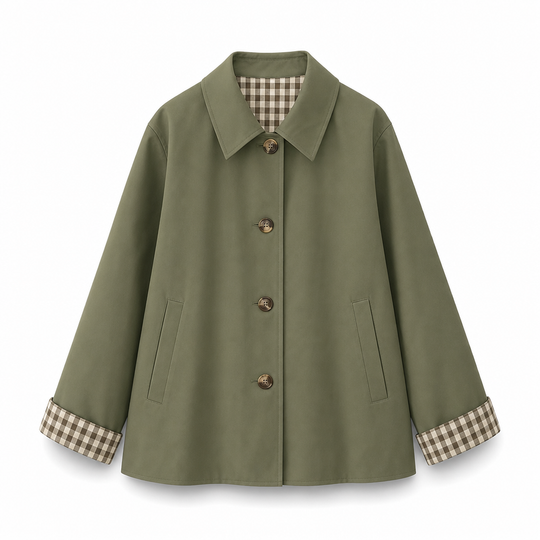 Manteau d'automne-hiver décontracté pour femme, à manches longues et boutonnage simple
