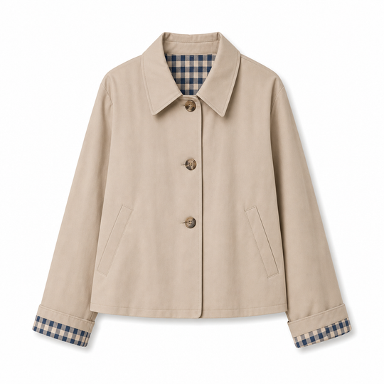 Manteau d'automne-hiver décontracté pour femme, à manches longues et boutonnage simple