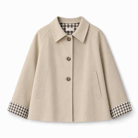 Manteau d'automne-hiver décontracté pour femme, à manches longues et boutonnage simple