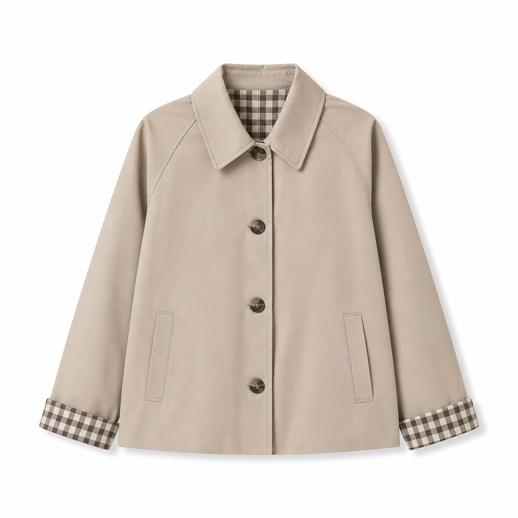 Manteau d'automne-hiver décontracté pour femme, à manches longues et boutonnage simple