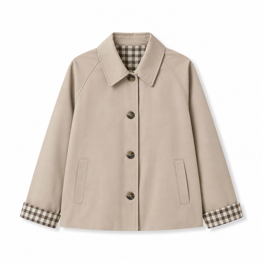 Manteau d'automne-hiver décontracté pour femme, à manches longues et boutonnage simple