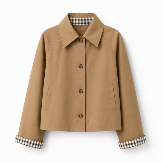 Manteau d'automne-hiver décontracté pour femme, à manches longues et boutonnage simple