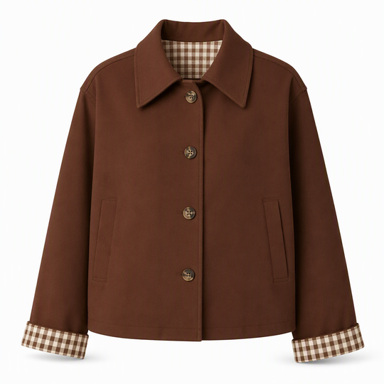 Manteau d'automne-hiver décontracté pour femme, à manches longues et boutonnage simple